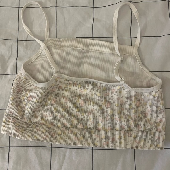 Multicolor Ribbed Crop Top - Picture 2 of 2